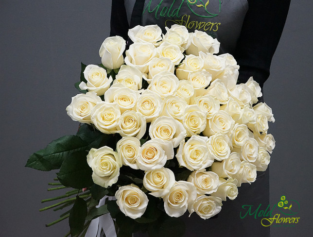 Dutch White Rose 60-70 cm (on order, 5 days) photo